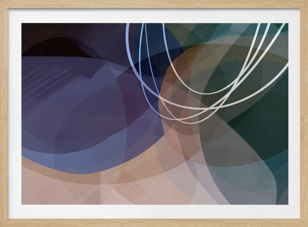 Dusty Rose Vormen 4 | Poster