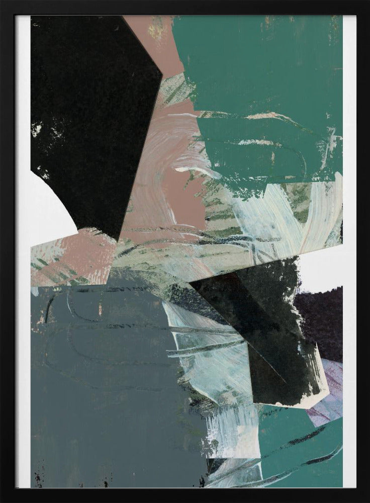 Blauw Zwart Neutraal Wit 3 | Poster