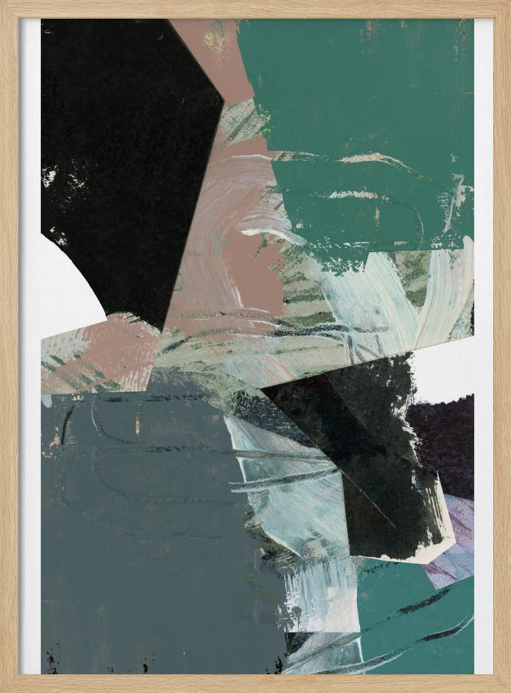 Blauw Zwart Neutraal Wit 3 | Poster