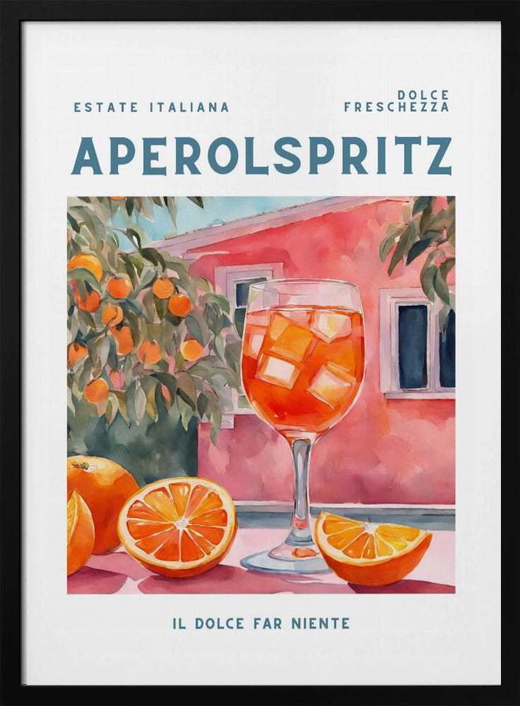 Aperol Spritz, Aquarell, Fris | Poster