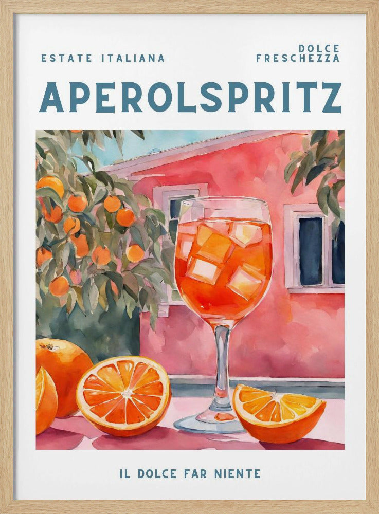 Aperol Spritz, Aquarell, Fris | Poster