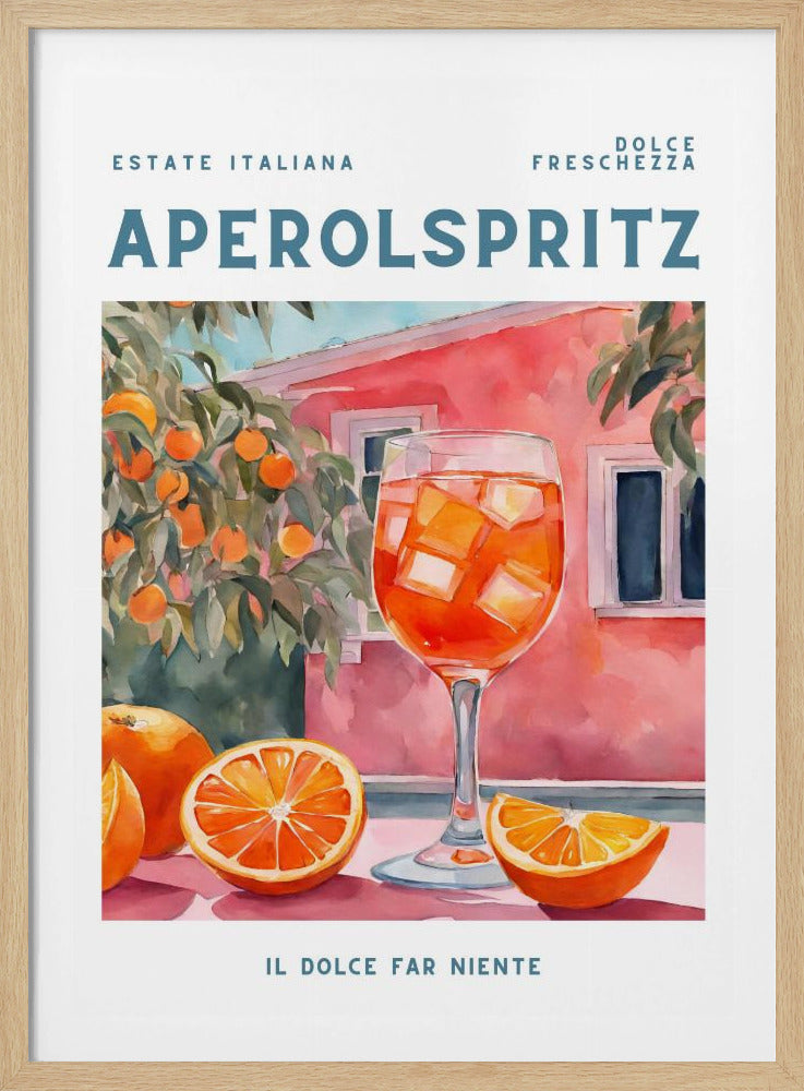 Aperol Spritz, Aquarell, Fris | Poster