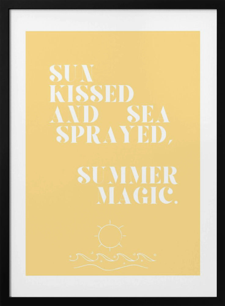 Zomermagie, citaat + illustratie | poster