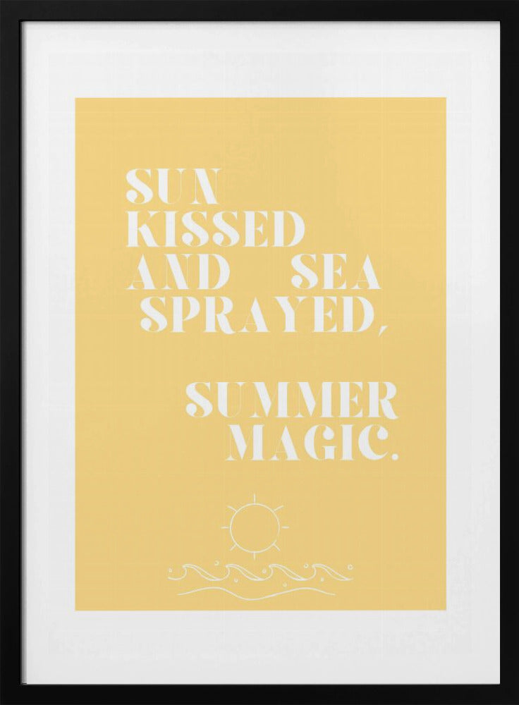 Zomermagie, citaat + illustratie | poster
