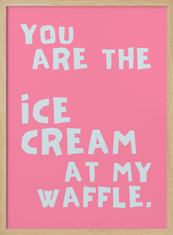 IJs bij mijn wafel | Poster