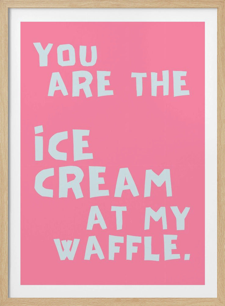 IJs bij mijn wafel | Poster