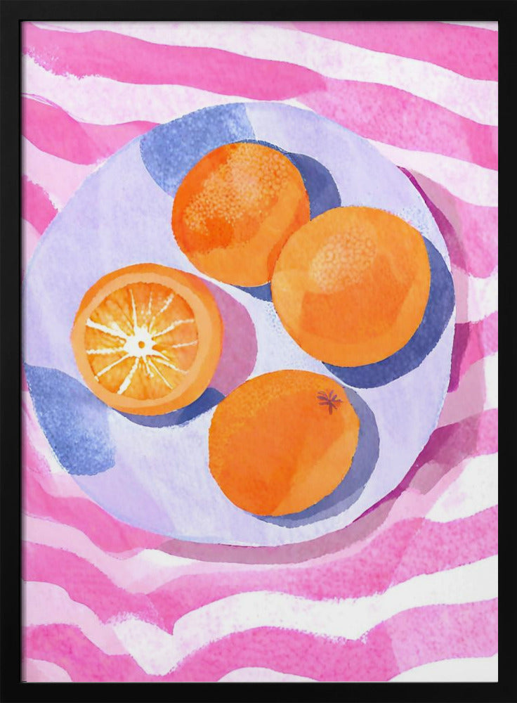 Oranje op de teller | Poster