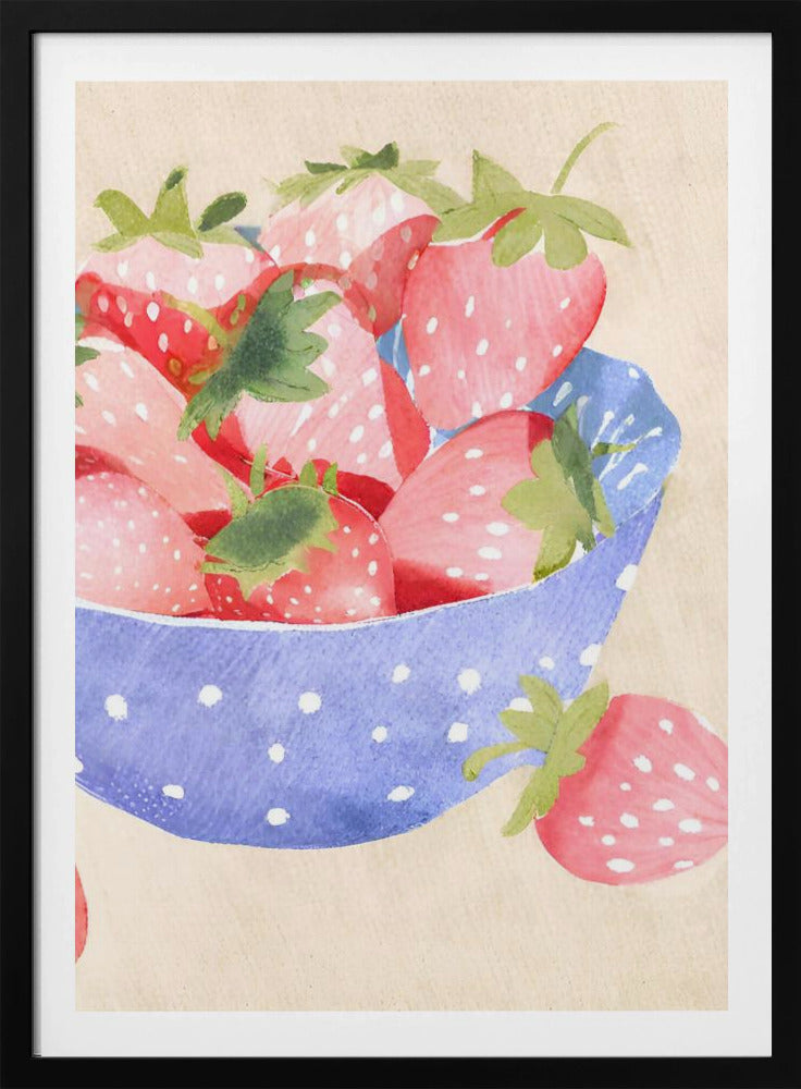 Aardbeeren in Schale | Poster