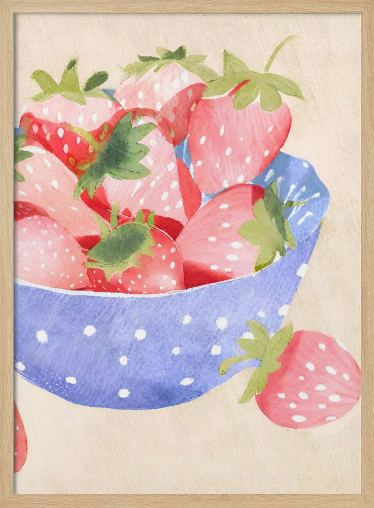 Aardbeeren in Schale | Poster