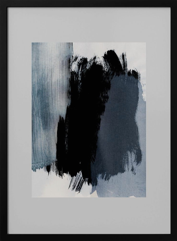 Abstracte penseelstreken 15 | Poster