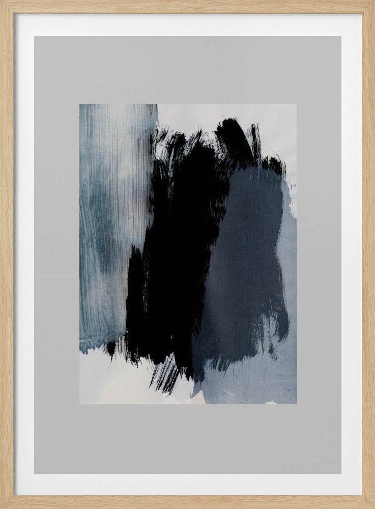 Abstracte penseelstreken 15 | Poster