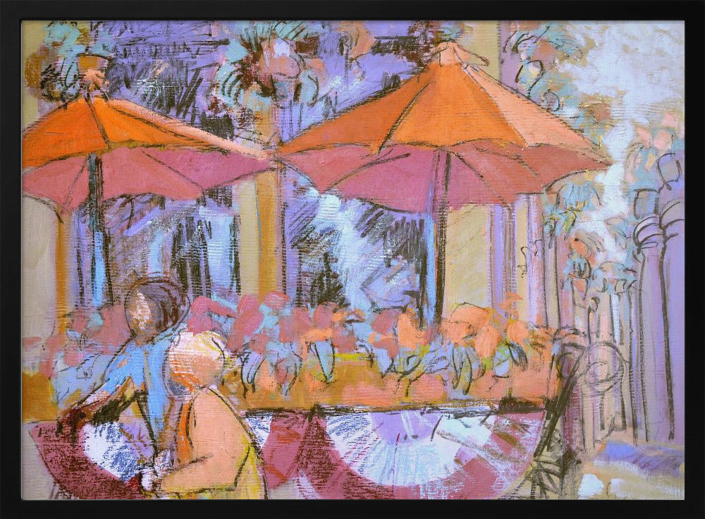 Zonnig Café Moment | Poster
