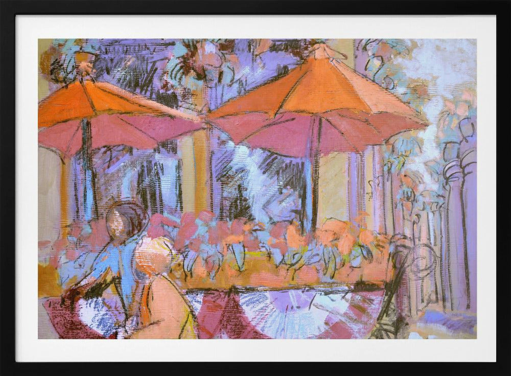 Zonnig Café Moment | Poster
