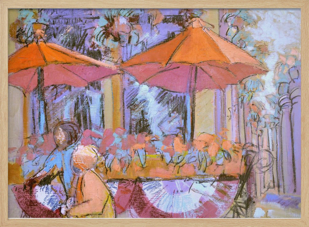 Zonnig Café Moment | Poster