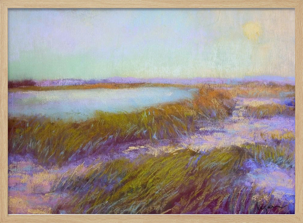 Zonsondergang in de duinen | Poster