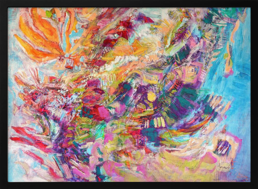 Kleurrijke wervelwind | Poster