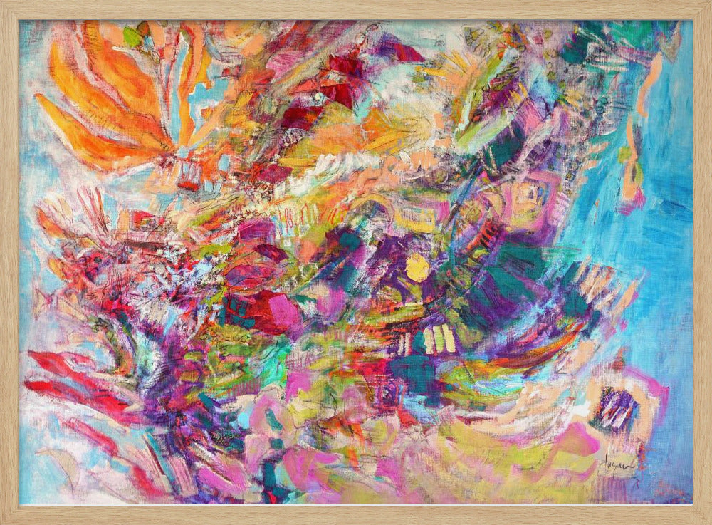 Kleurrijke wervelwind | Poster