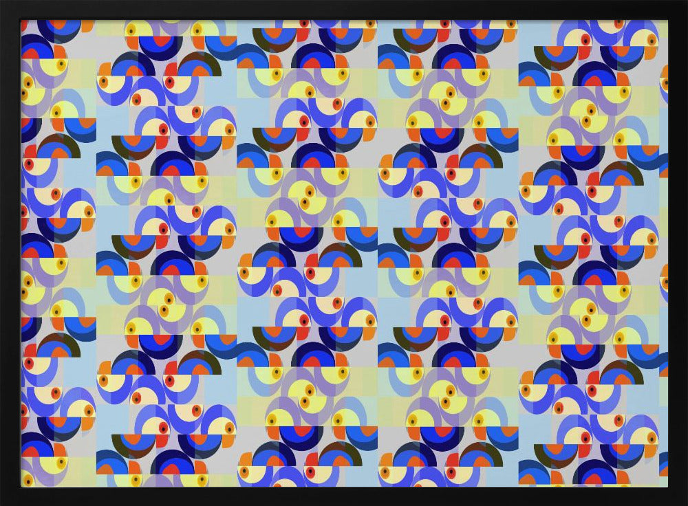 Retro Vogelmix | Poster