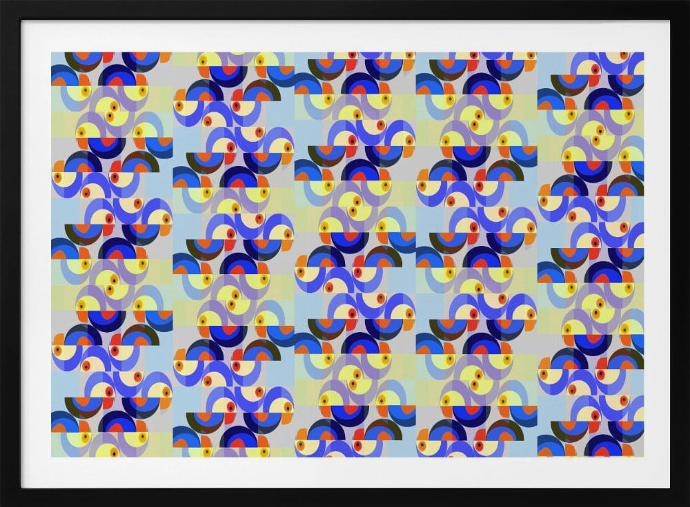 Retro Vogelmix | Poster