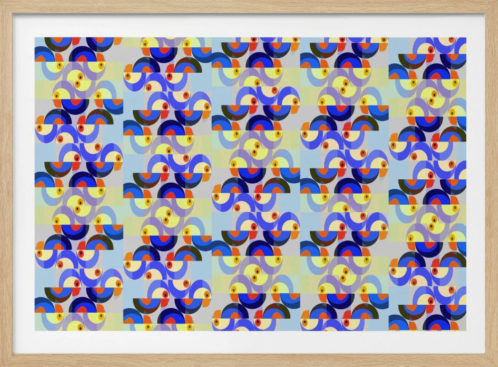 Retro Vogelmix | Poster