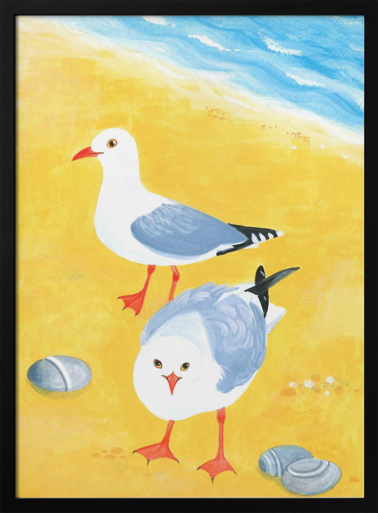 Meeuwen aan zee | Poster