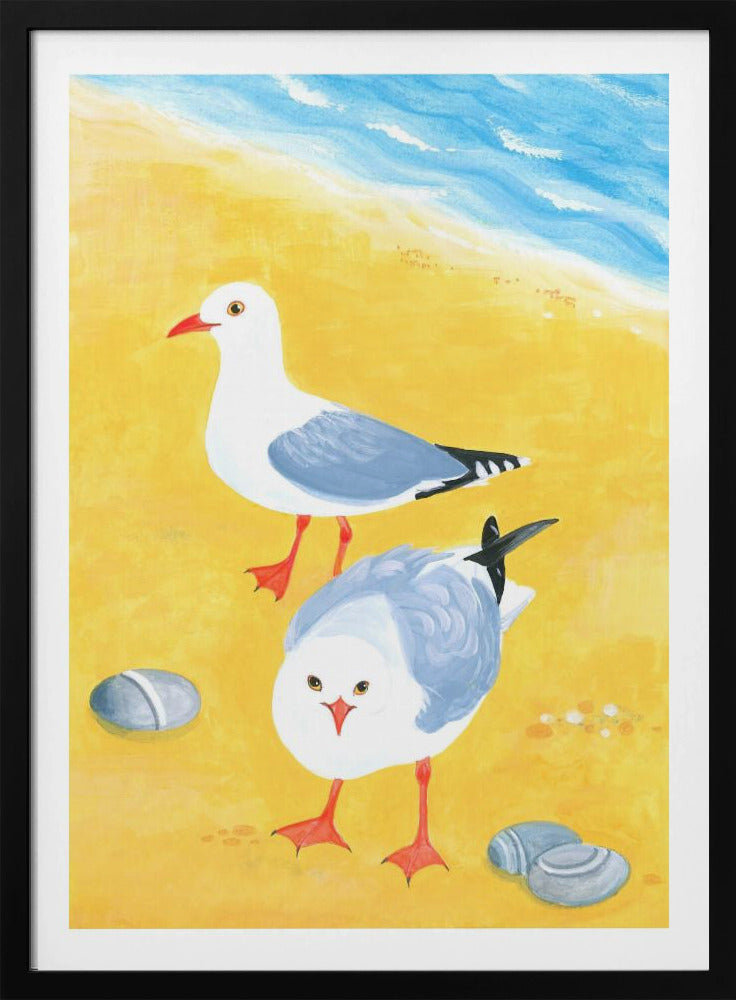 Meeuwen aan zee | Poster