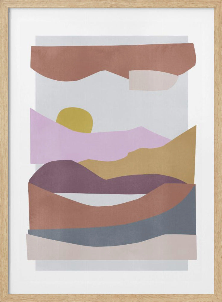 Abstracte vormen 8 | Poster
