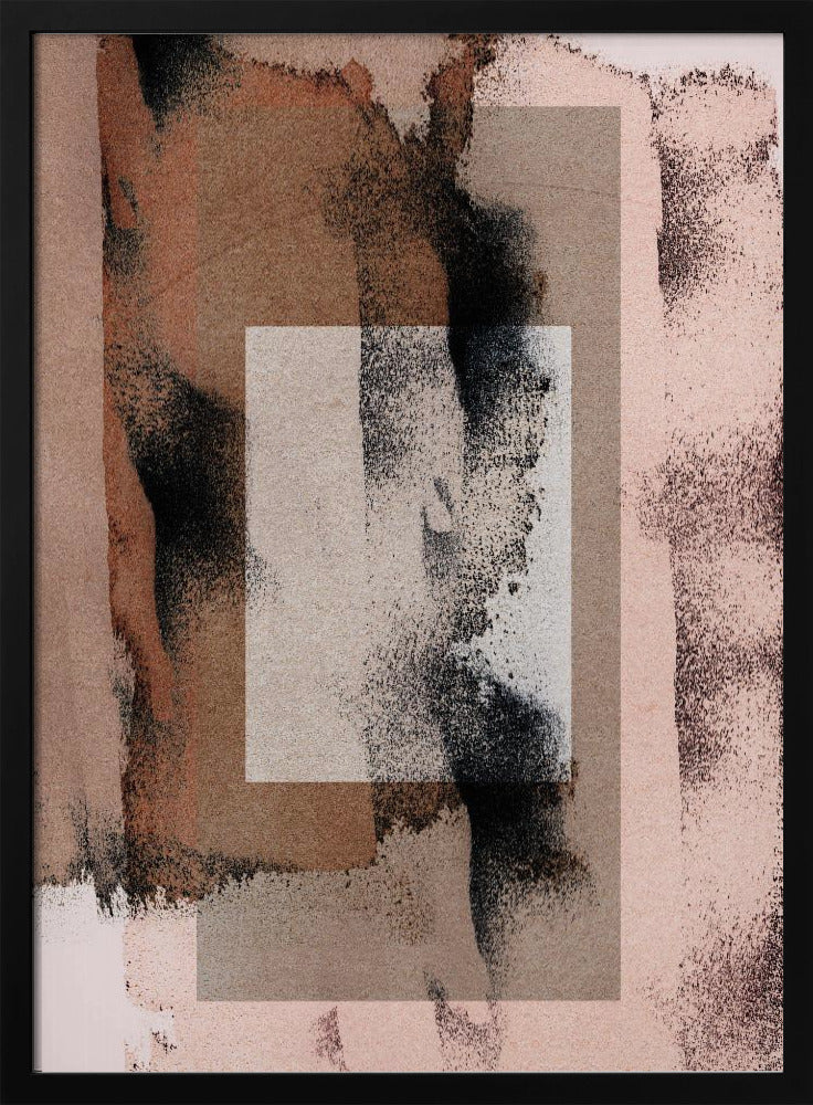 Abstracte penseelstreken 17j | Poster