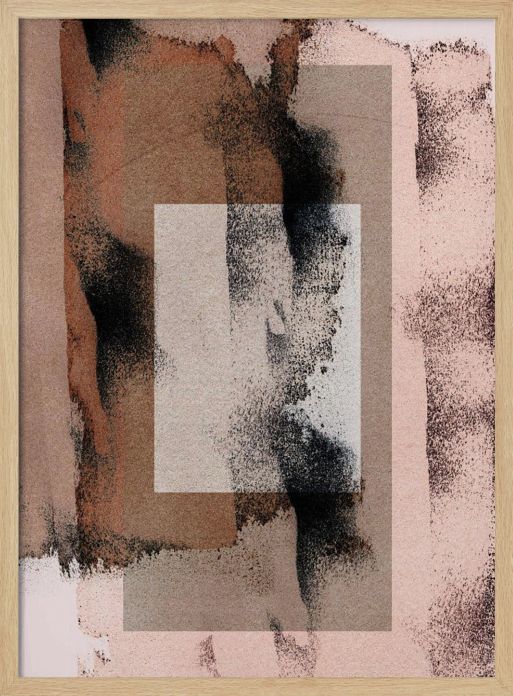 Abstracte penseelstreken 17j | Poster