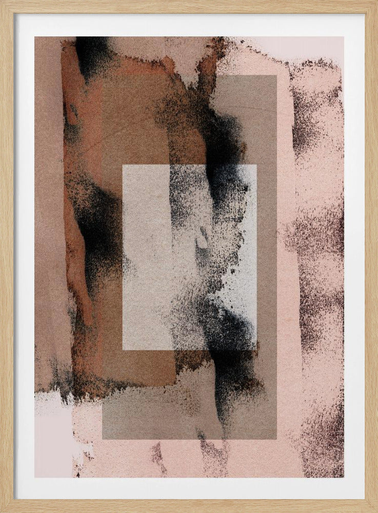 Abstracte penseelstreken 17j | Poster