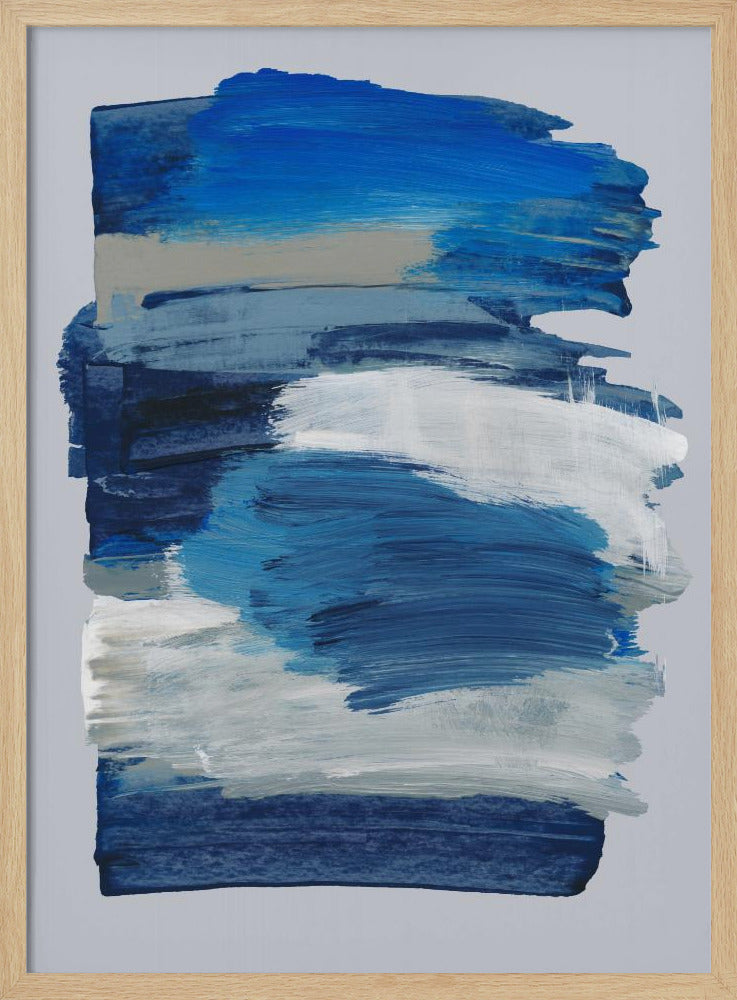 Abstracte penseelstreken 78 | Poster
