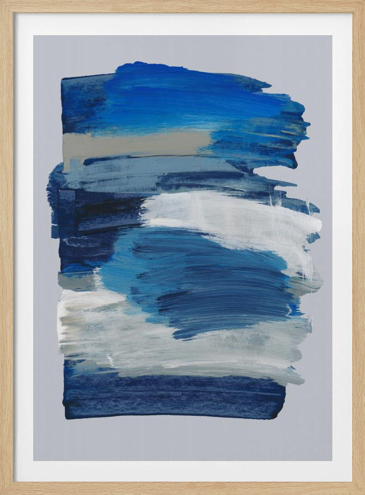 Abstracte penseelstreken 78 | Poster