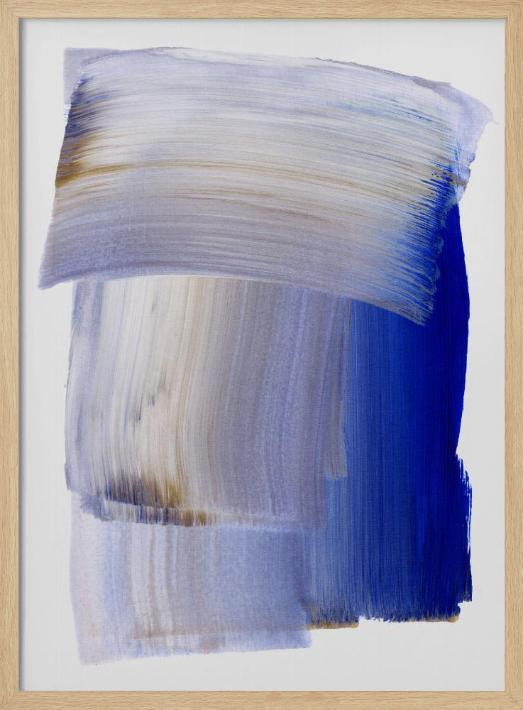 Abstracte penseelstreken 100 | Poster