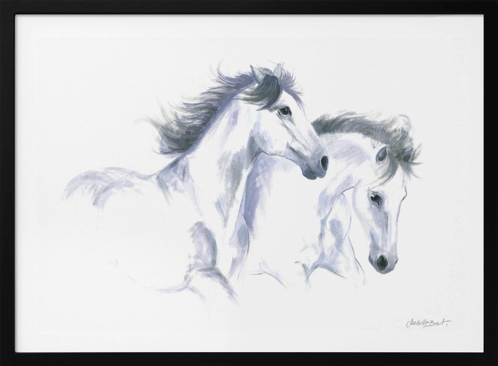 Twee paarden | Poster