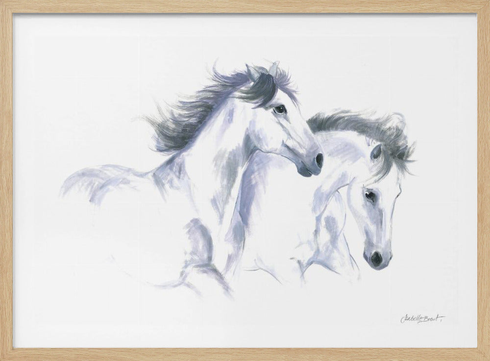 Twee paarden | Poster