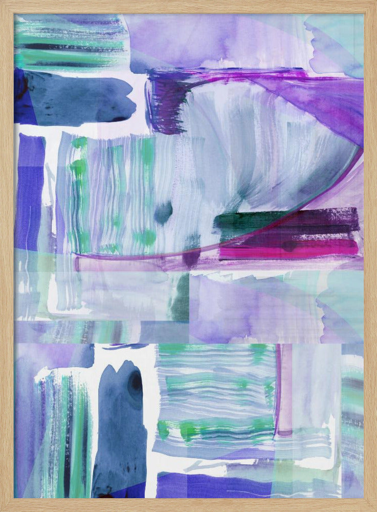 Pruim Paars Lila Abstract 2 | Poster