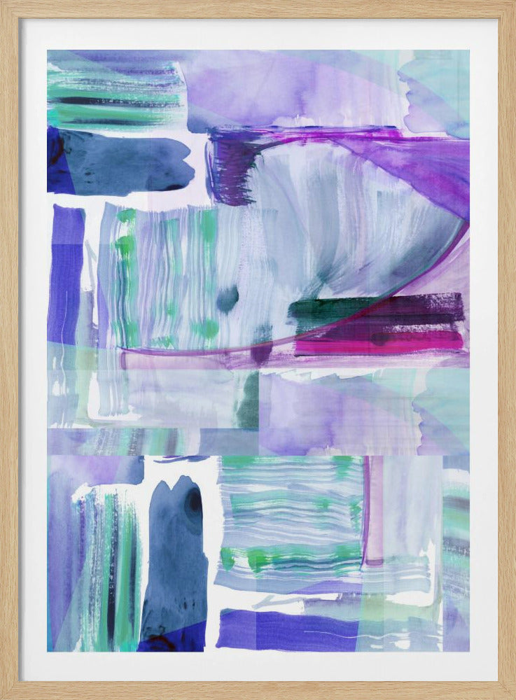 Pruim Paars Lila Abstract 2 | Poster