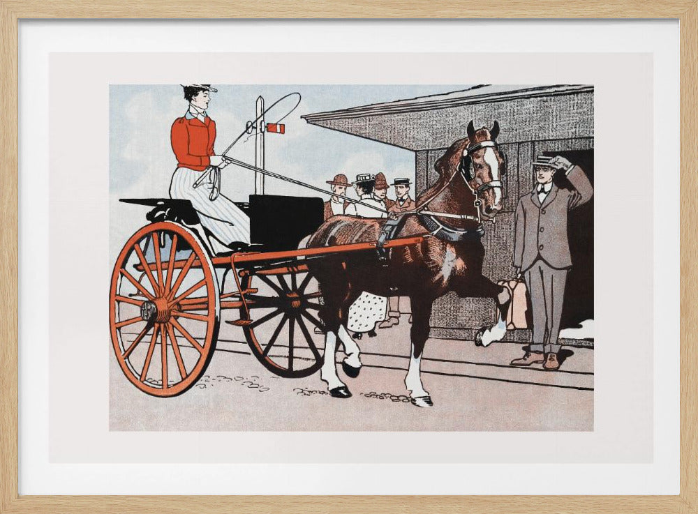Woman In a Horse Carriage (ca. 1890–1907) | Poster