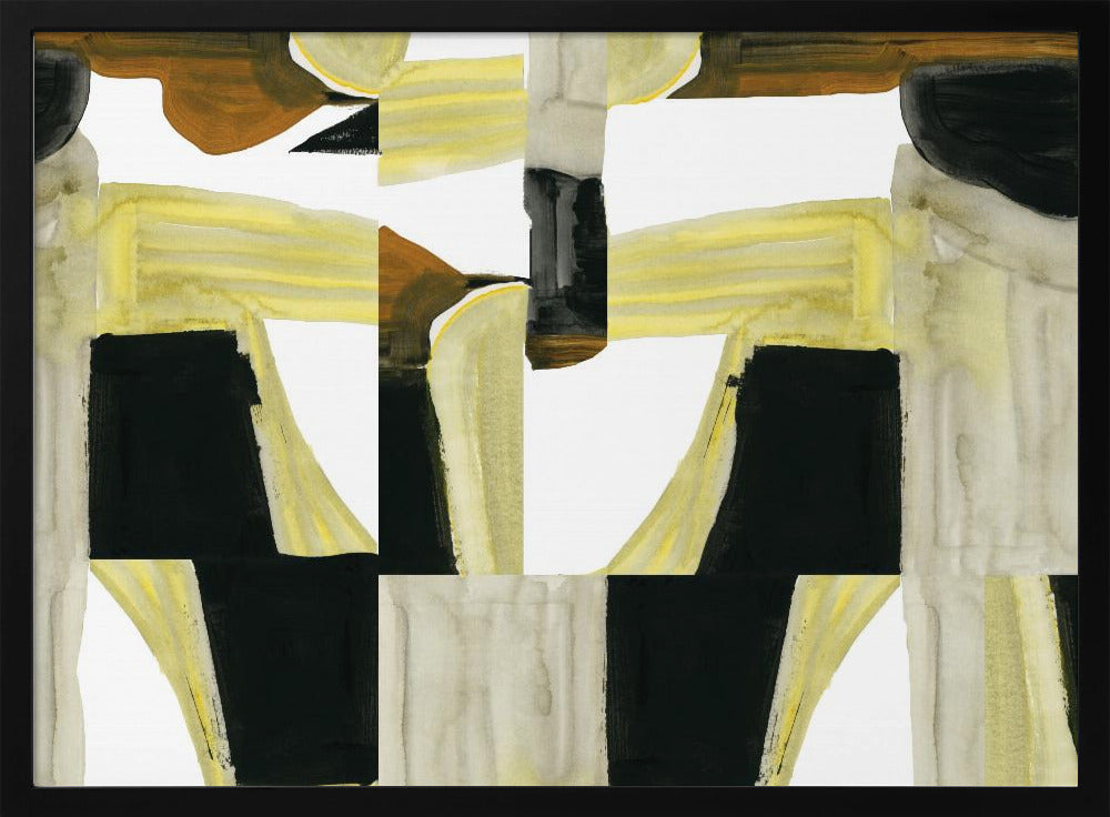 Abstracte uitgesneden vormen 4 | Poster