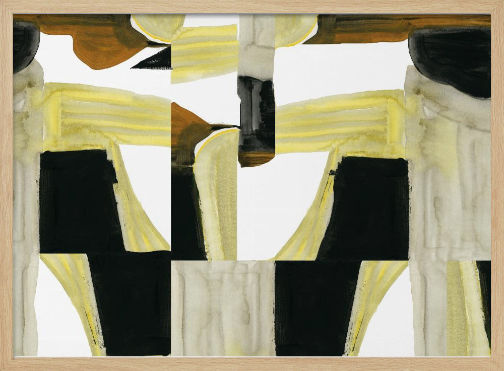 Abstracte uitgesneden vormen 4 | Poster