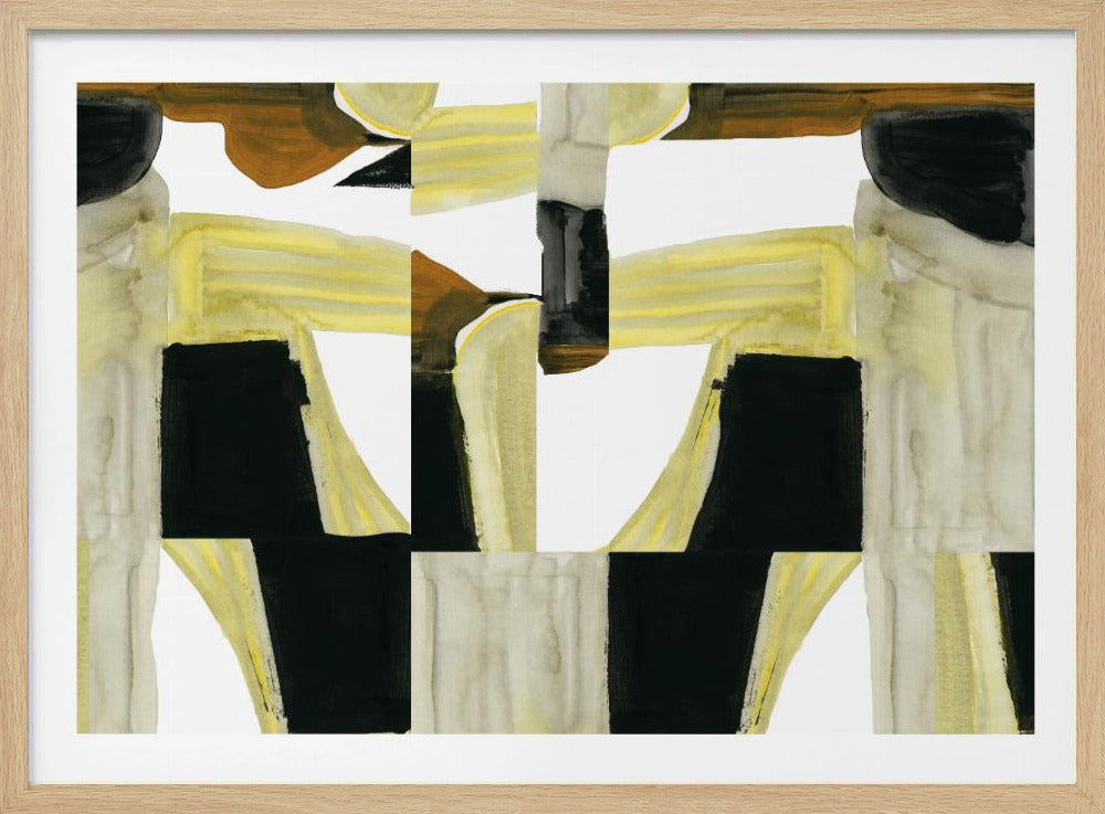 Abstracte uitgesneden vormen 4 | Poster