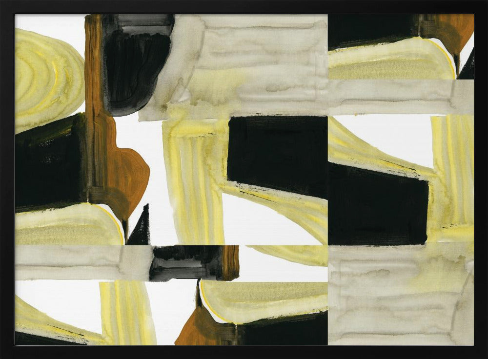 Abstracte uitgesneden vormen 5 | Poster