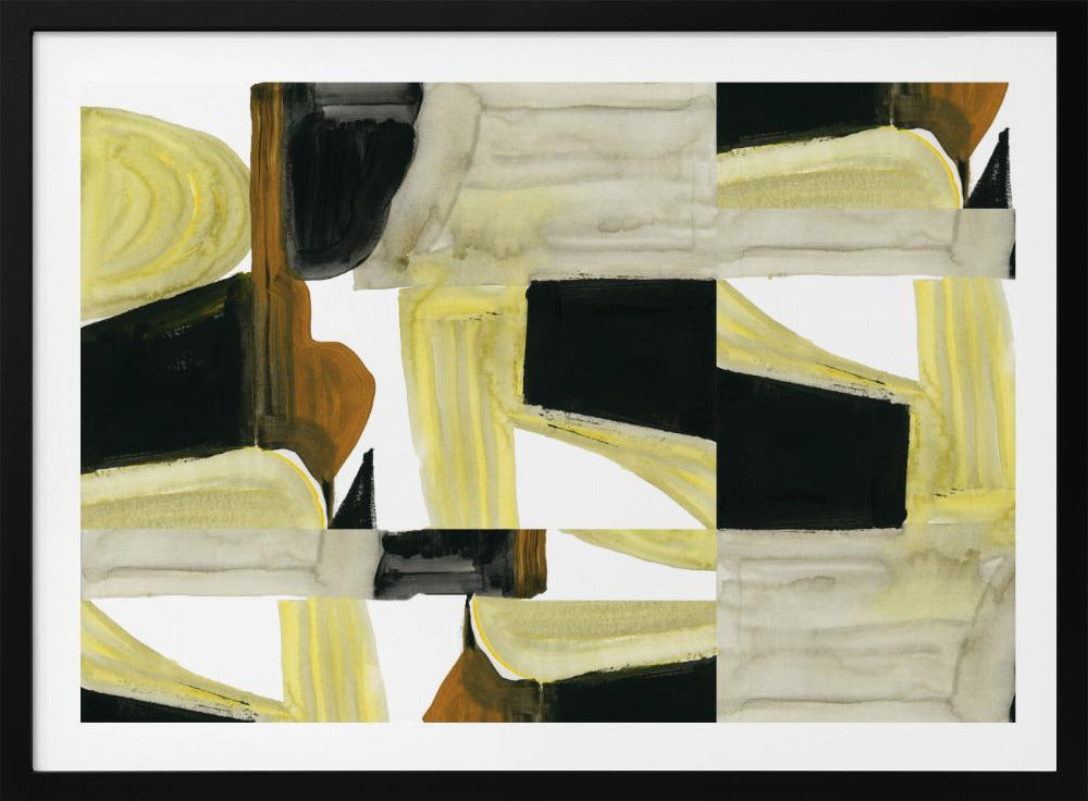 Abstracte uitgesneden vormen 5 | Poster