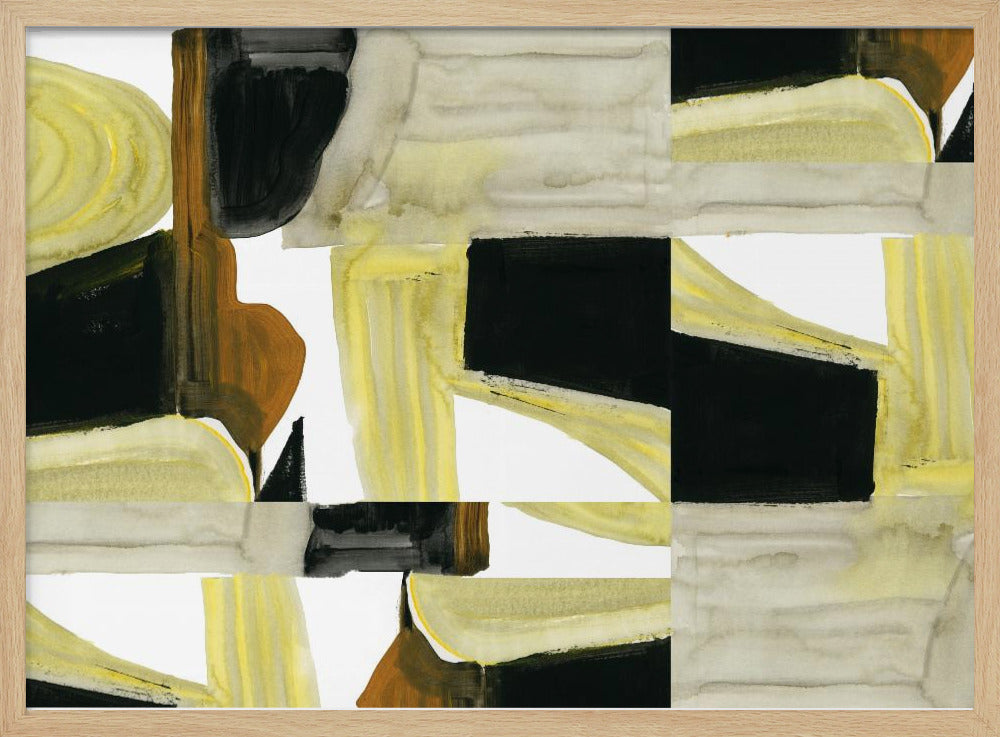 Abstracte uitgesneden vormen 5 | Poster