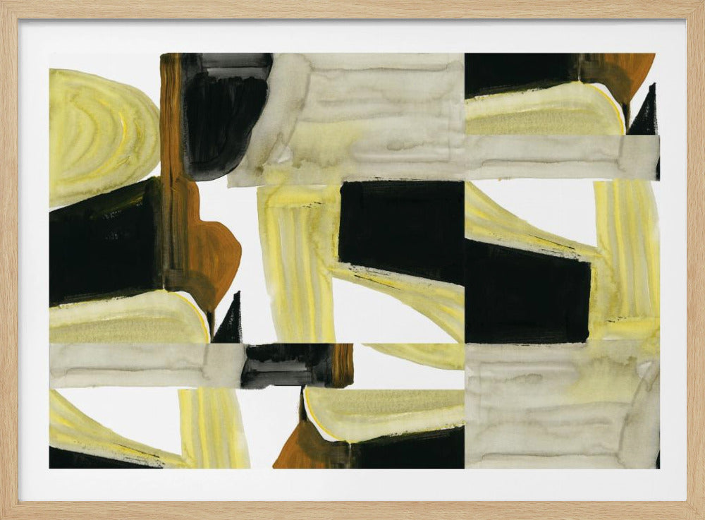 Abstracte uitgesneden vormen 5 | Poster