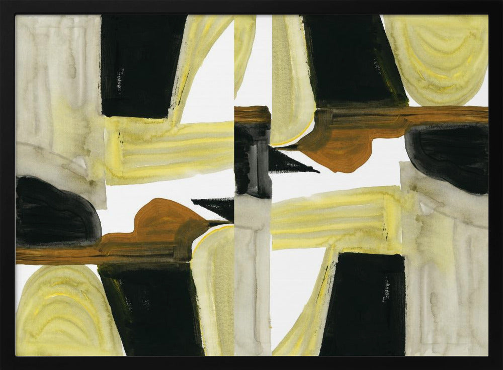 Abstracte uitgesneden vormen 6 | Poster