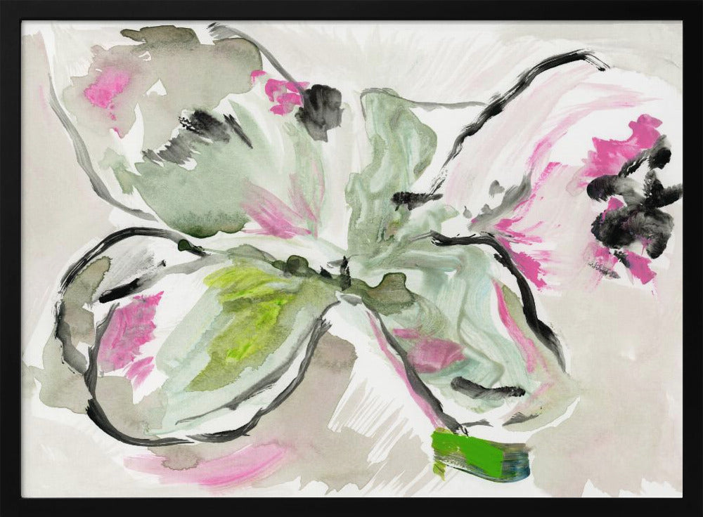 Abstract Paars Violet Roze Tinten Bloemen 2 | Poster