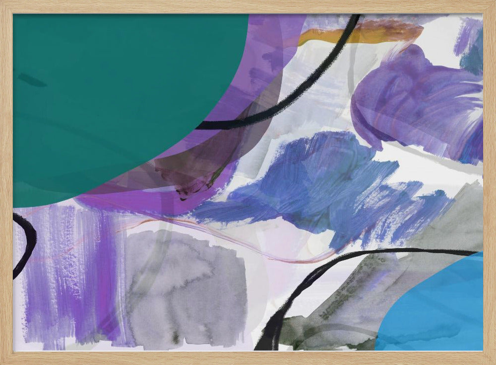 Vloeiende abstracte vormen 1 | Poster
