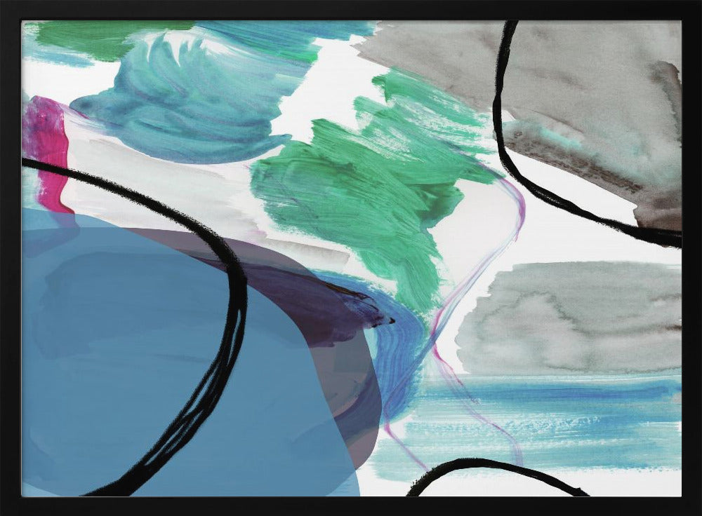 Vloeiende abstracte vormen 2 | Poster