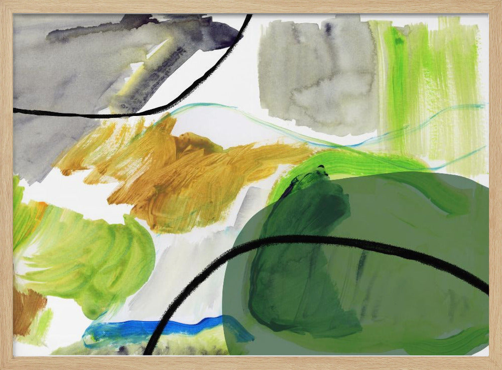 Vloeiende abstracte vormen 3 | Poster
